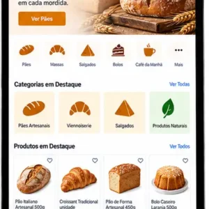 Administração de site para loja online de pães e produtos
