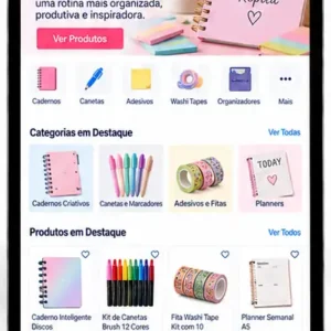 Administração de site para loja online de papelaria criativa