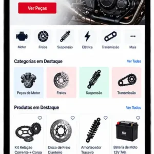 Criação de site para Loja de Peças para Motocicletas