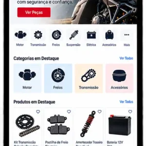 Criação de site para Loja de Peças para Motos