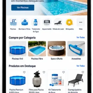 Criação de site para Loja de Piscinas e Área de Lazer