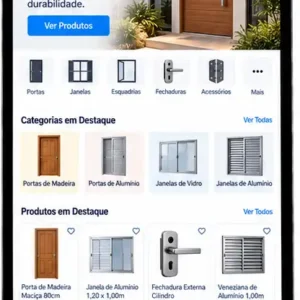Administração de site para loja online de portas e janelas