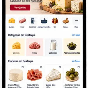 Criação de site para Loja de Queijos e Produtos Artesanais