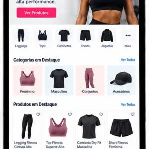 Loja De Roupas Fitness Criação de Site Profissional e Desenvolvimento de Site