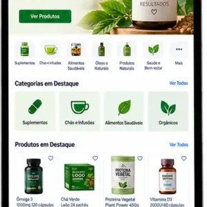 Criação de site para Loja de Suplementos Naturais