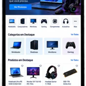 Criação de site para Loja de Tecnologia Gamer