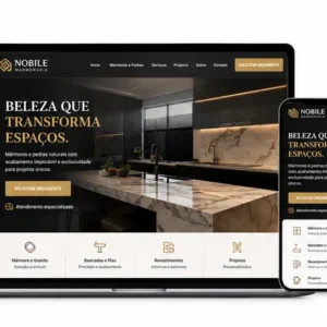 Criação de site para Marmoraria e Pedras