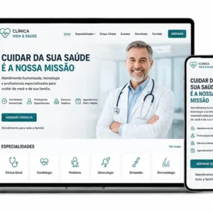 Criação de site para Médico e Clínica de Saúde