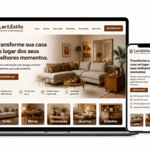 Criação de site para Móveis e Decoração Online