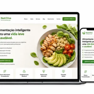 Nutricionista Criação de Site e Desenvolvimento de Site