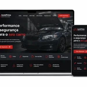 Criação de site para Oficina Mecânica Automotiva