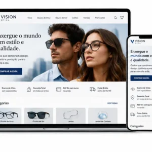 Criação de site para Ótica