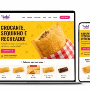 Criação de site para Pastelaria Artesanal Delivery