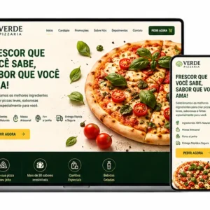 Criação de site para Pizzaria Artesanal Natural