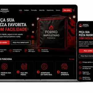 Criação de site para Pizzaria com Forno Napolitano
