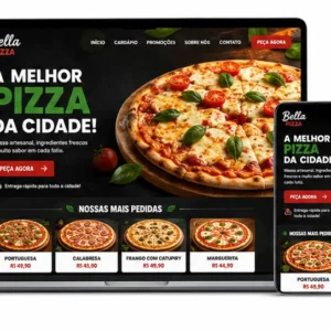 Criação de site para Pizzaria da Cidade