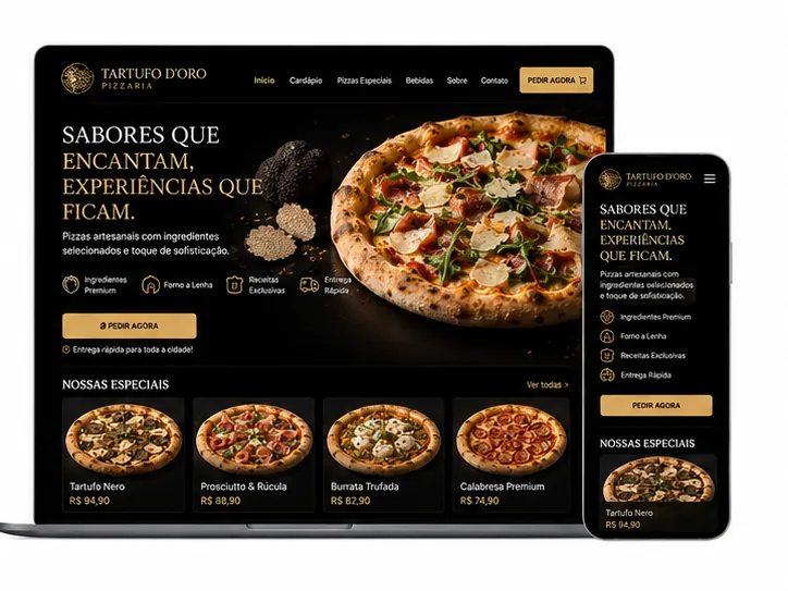 Criação de Sites para Restaurantes