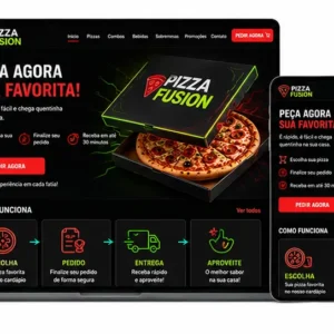 Criação de site para Pizzaria Delivery com Pedido Online