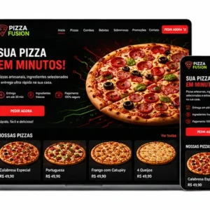 Criação de site para Pizzaria Delivery em Minutos