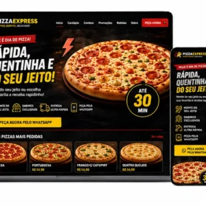 Criação de site para Pizzaria Delivery Rápida