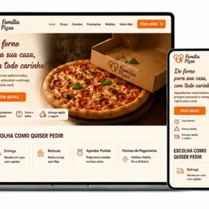 Criação de site para Pizzaria Forno Artesanal