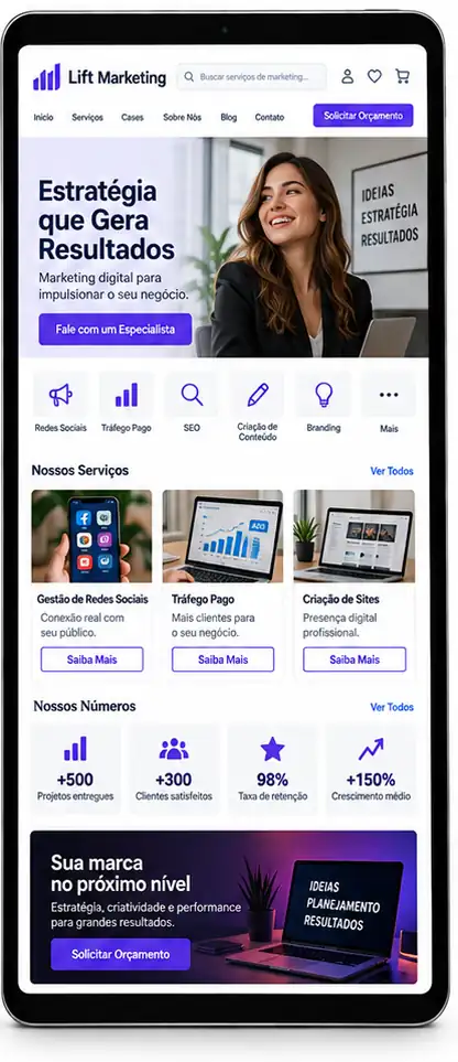 Plataforma De Cursos Online Criação de Site Profissional e Desenvolvimento de Site