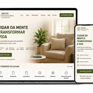 Criação de site para Psicologia e Saúde Mental
