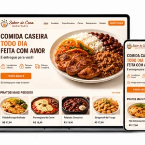 Criação de site para Restaurante Caseiro