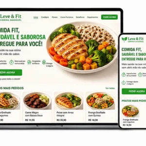 Criação de site para Restaurante Fitness