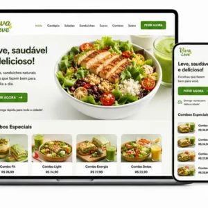 Criação de site para Saladeria