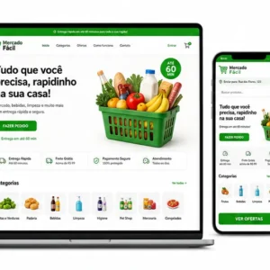 Supermercado Online Criação de Site e Desenvolvimento de Site