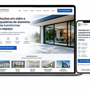 Criação de site para Vidraçaria e Esquadrias